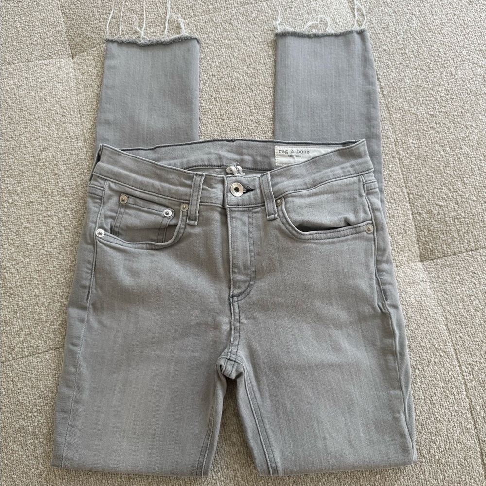 rag & bone Light Gray Skinny Jeans